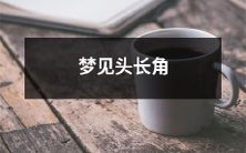 做梦了,梦见自己头顶长出角来啦!