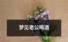 做梦时看到自己的配偶在喝酒的情景