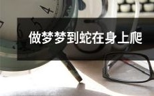 做梦时梦见蛇爬在身上,令人毛骨悚然的恐惧体验