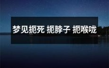 疑惑的心情:在梦中体验到扼死、扼脖和扼喉咙的复杂感受