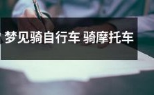 睡眠中梦见自行车和摩托车交替骑行的奇妙场景