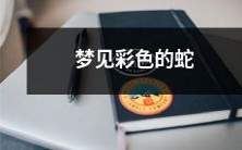 我做梦时见到一条缤纷多彩的蛇,异常真实且令人惊异