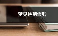 在梦中搜寻到一堆假币,用手触摸时感觉真实,但在仔细观察后发现其真实面目
