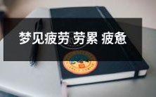 夜间梦境中呈现的疲惫劳累状态,为精神与身体带来双重压力