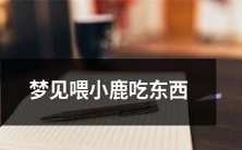 在梦中出现的场景:我在野外喂食小鹿,它们无忧无虑地啃食,展现出生机勃勃的场面