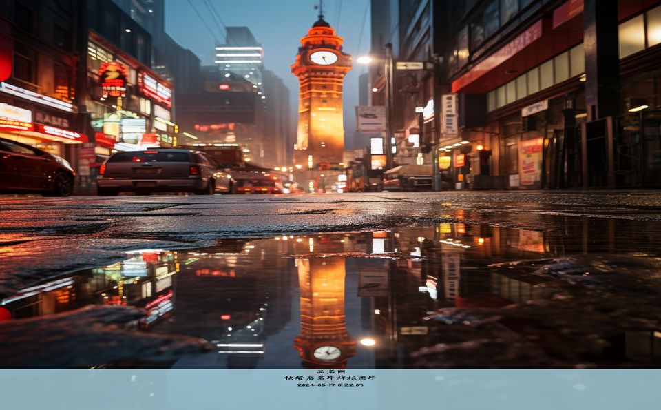 快餐店名片样板图片