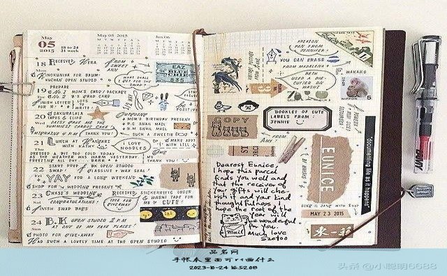 手帐本里面可以画什么