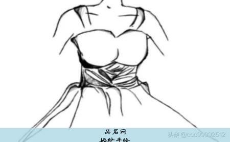 婚纱手绘