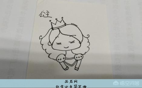 白雪公主简笔画