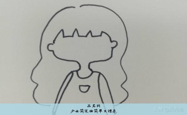 少女简笔画简单又漂亮