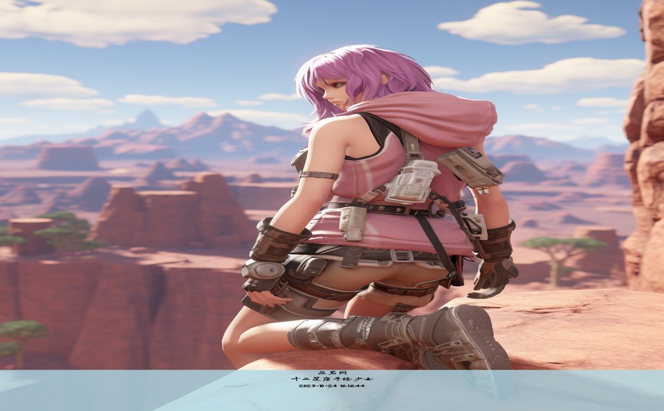 十二星座手绘少女