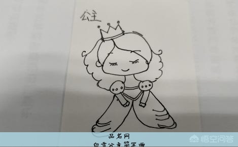白雪公主简笔画