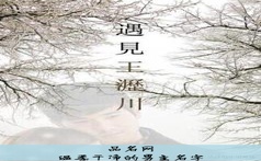 100个深情男主名字