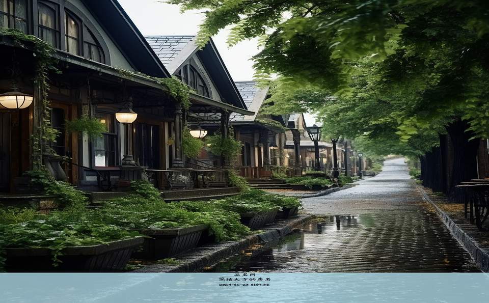 简洁大方的店名