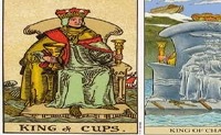 塔罗牌圣杯国王反向情绪算命分析