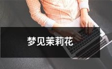 在夜晚的梦里，我看到了盛开的茉莉花，仿佛置身于带有清新芬芳的妙境之中