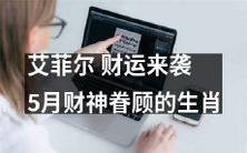 五月份财神眷顾，艾菲尔推出财运来袭特别活动，看看哪些生肖将会迎来财富的腰包大丰收！