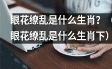 究竟是哪一个生肖的特性让人眼花缭乱？