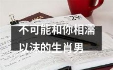 从根本上无法成为你的终生伴侣：生肖男人类型分析
