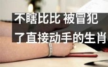 冒犯此生肖者必须面对直接袭击的局面，因此不要轻易与其比较实力