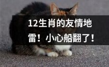 警惕12生肖间潜藏的友情陷阱，遭遇如船翻般的挫折！