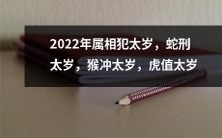 2022年黄历太岁犯星指南：蛇遭刑，猴迎冲，虎值太岁，宜升官赴任、搬家求职等注意事项！