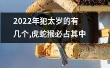 2022年犯太岁的人数众多，其中必定包括虎、蛇和猴三个属相！