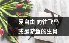 向往自由翱翔如飞鸟或畅游如鱼的心灵自由生肖