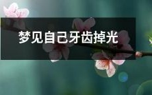 梦见牙齿全部脱落，失去所有咀嚼功能的恐惧之梦