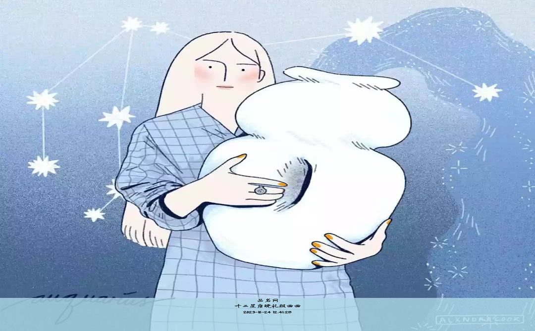 十二星座晚礼服画画