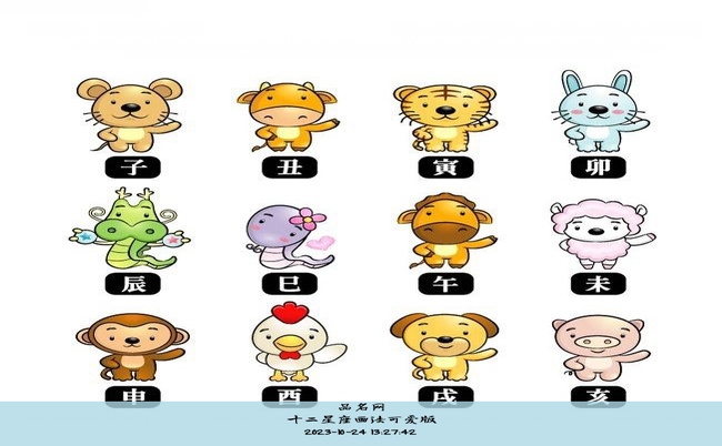 十二星座画法可爱版