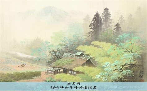 好听稀少干净的情侣名